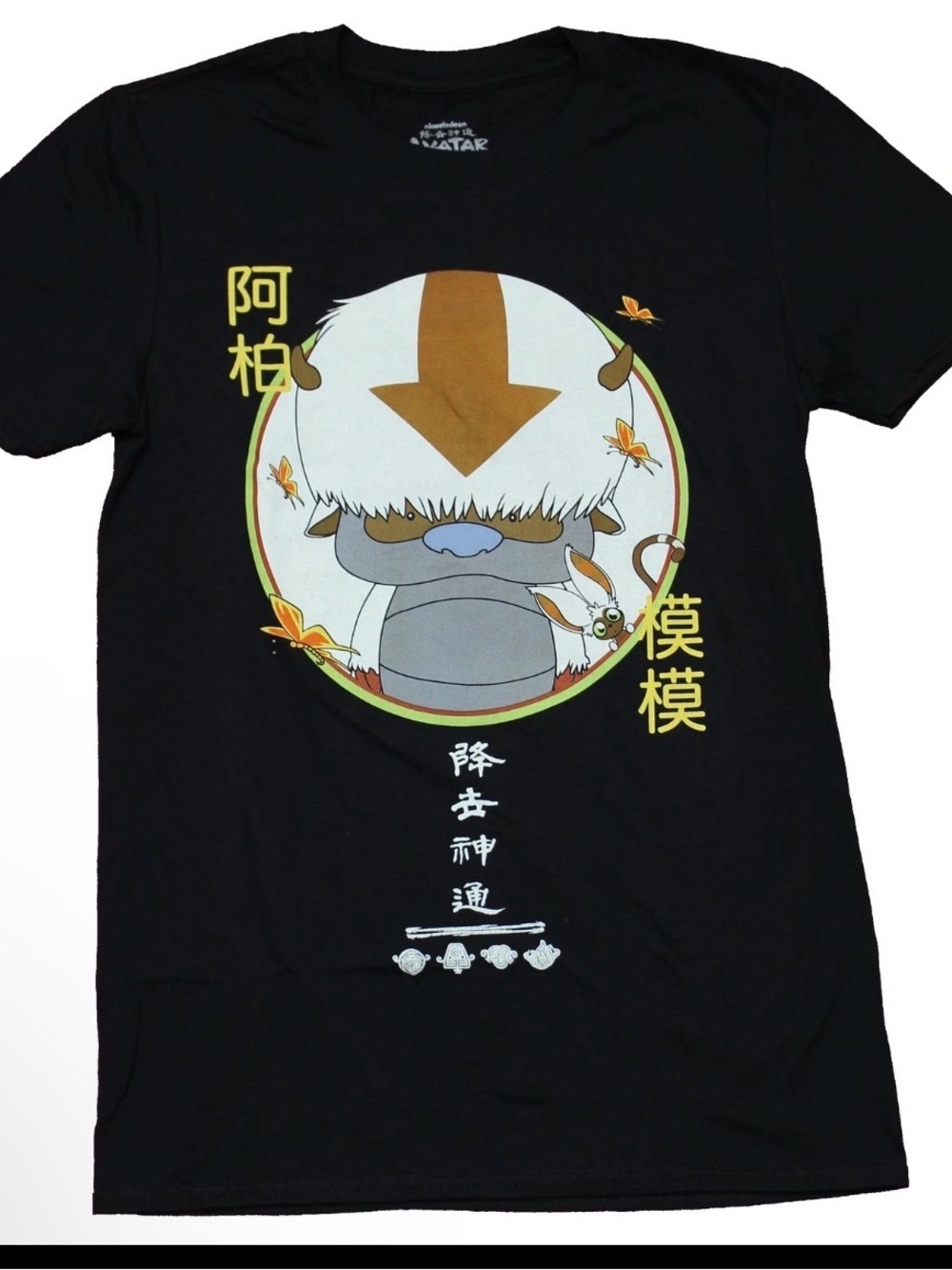 Nickelodeon Avatar The Last Airbender Appa Graphic Black Men's T-Shirt 2020 Lg